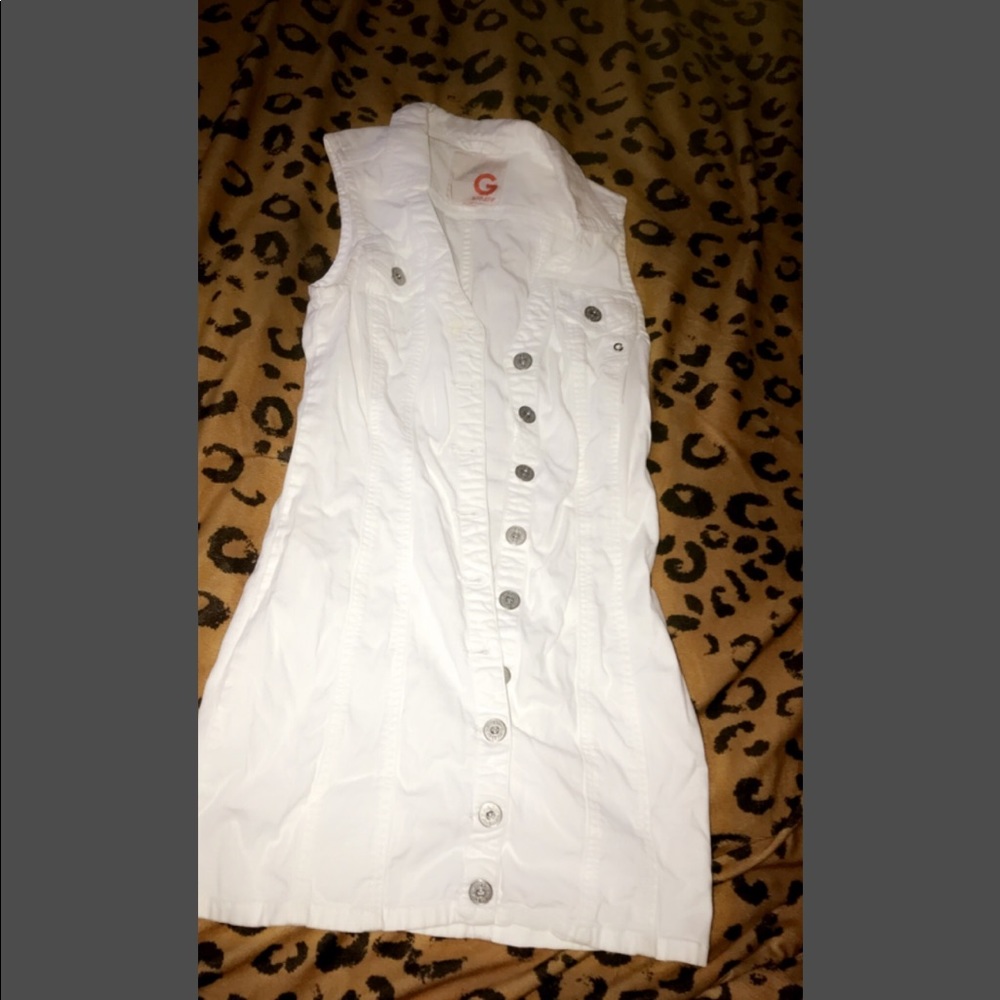 White Buttonup Dress